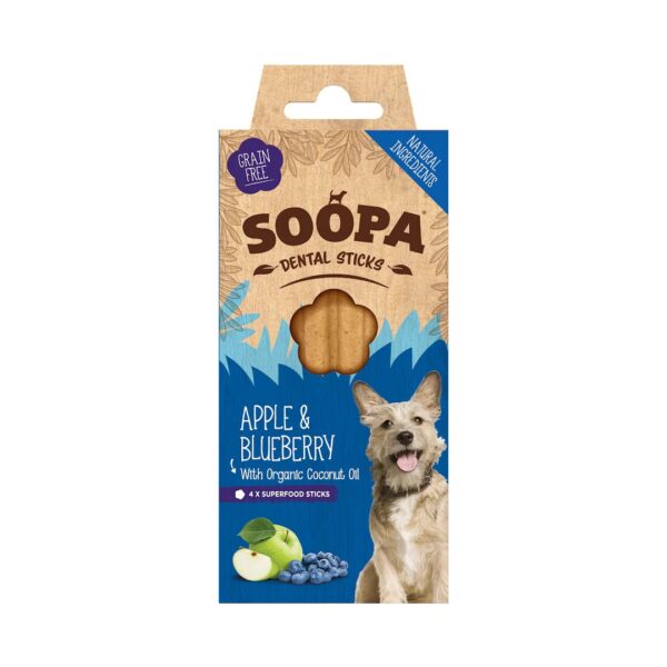 Soopa Dental Sticks - Appel & Blauwe Bes